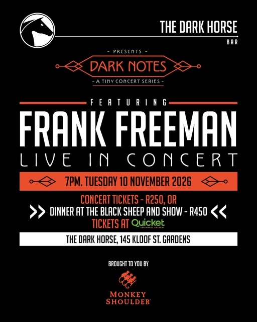 Frank Freeman. Dark Notes, A tiny Concert Series