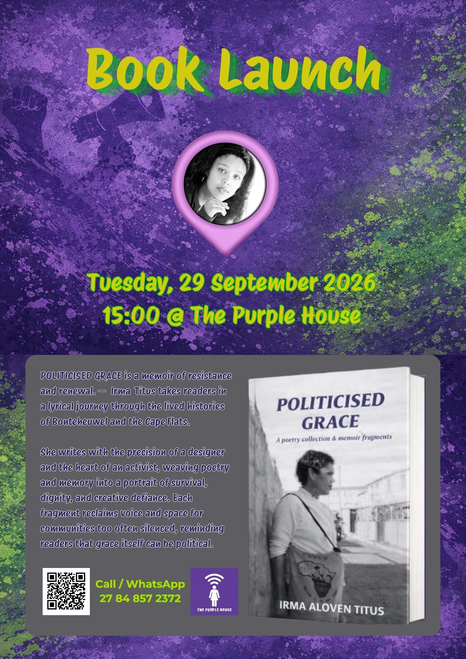 Politicised Grace — Book Launch with Irma Titus