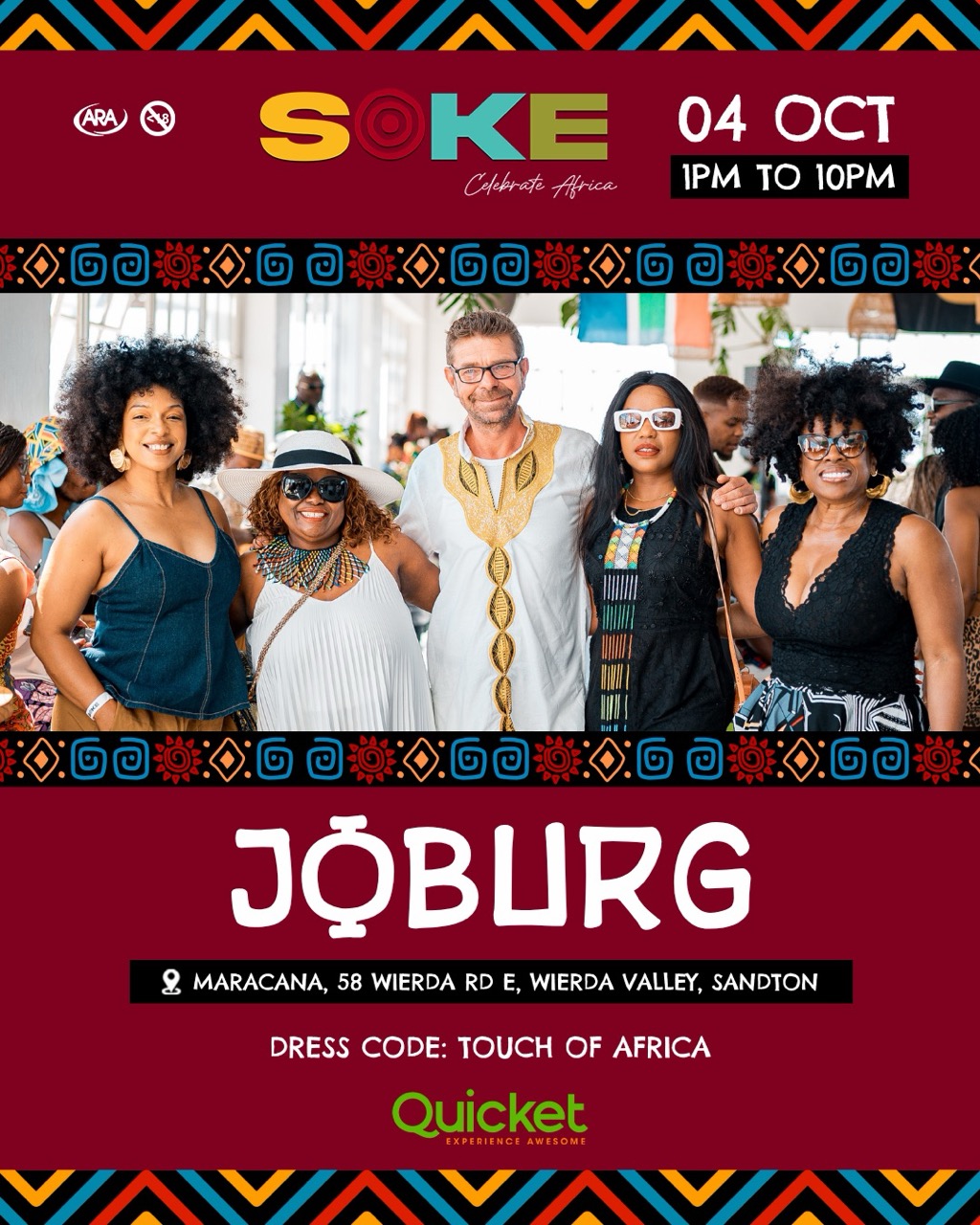 Soke: Celebrate Africa | JHB | 4 October 2026