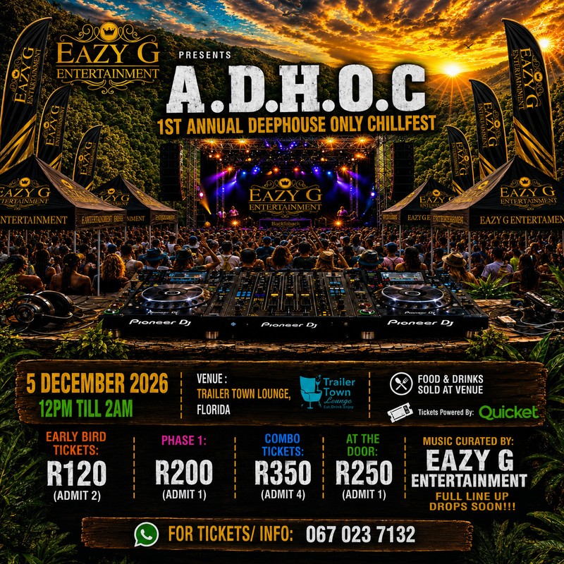 A.D.H.O.C 1st ANNUAL DEEP HOUSE ONLY CHILL FEST