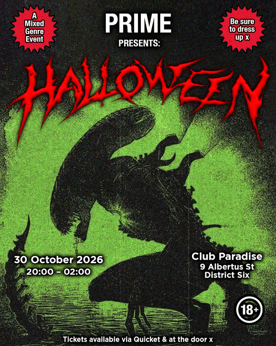 Prime Presents Halloween - CPT - Club Paradise - 30 October 2026