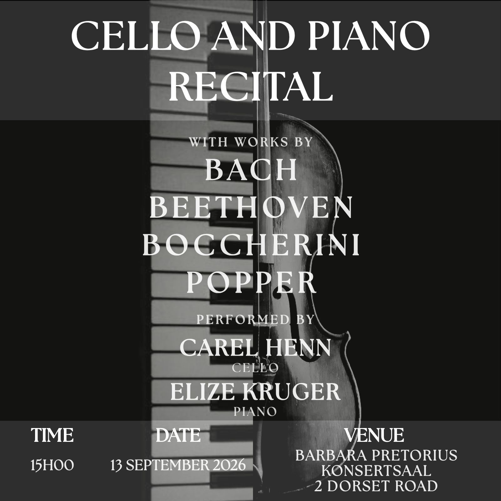 Cello and Piano Recital