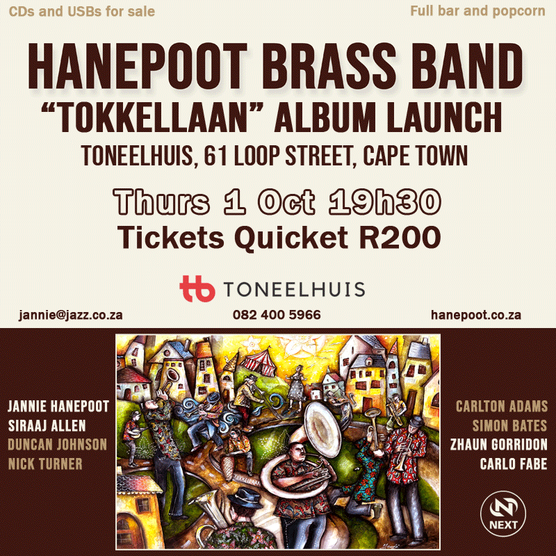 Hanepoot Brass Band album "Tokkellaan" launch