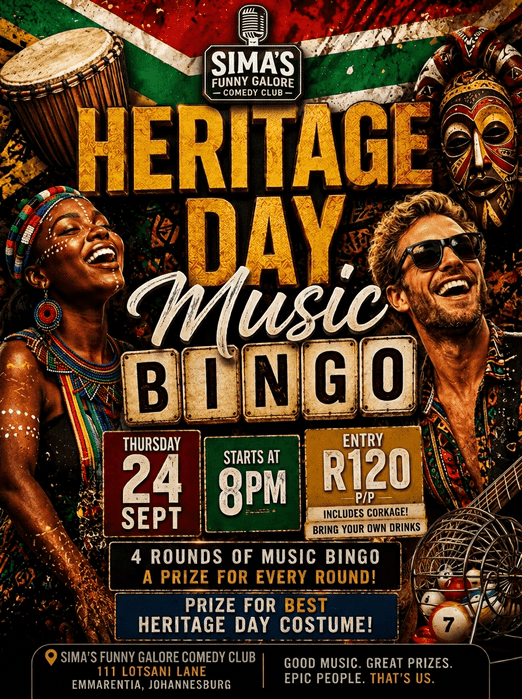 Heritage Day Music Bingo: Things to do on Heritage Day in Johannesburg