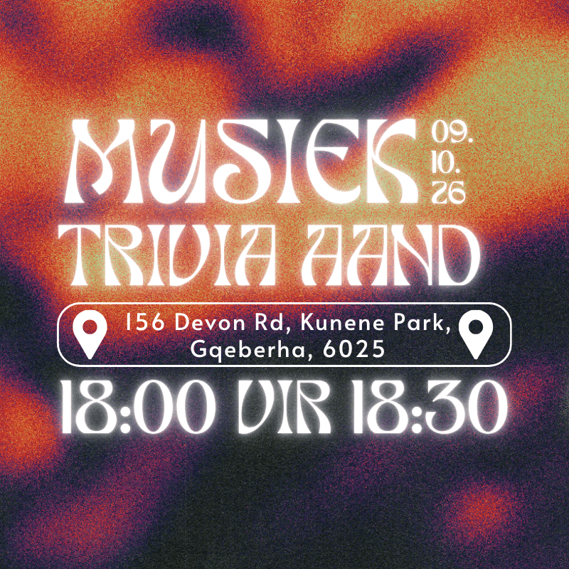 Musiek Trivia || NG Kerk Sherwood Gemeente || 9 October 2026