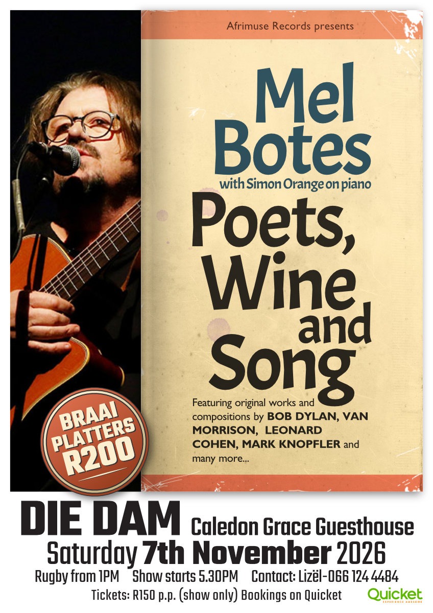 Poets, Wine and Song by Mel Botes & Simon Orange