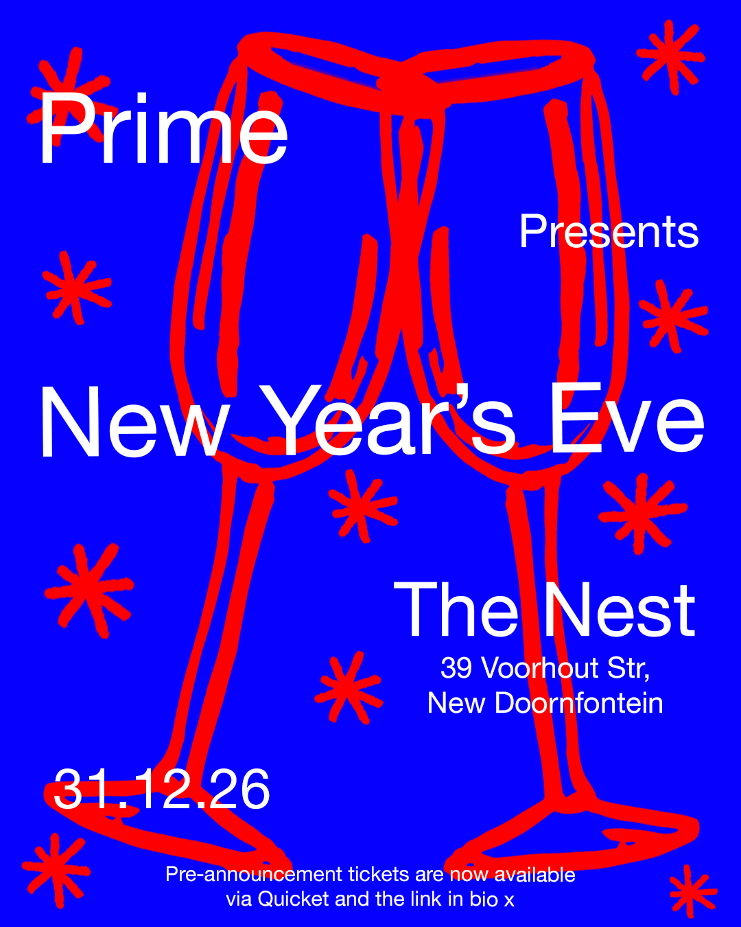 Prime Presents New Year's Eve - JHB - The Nest - 31 December 2026