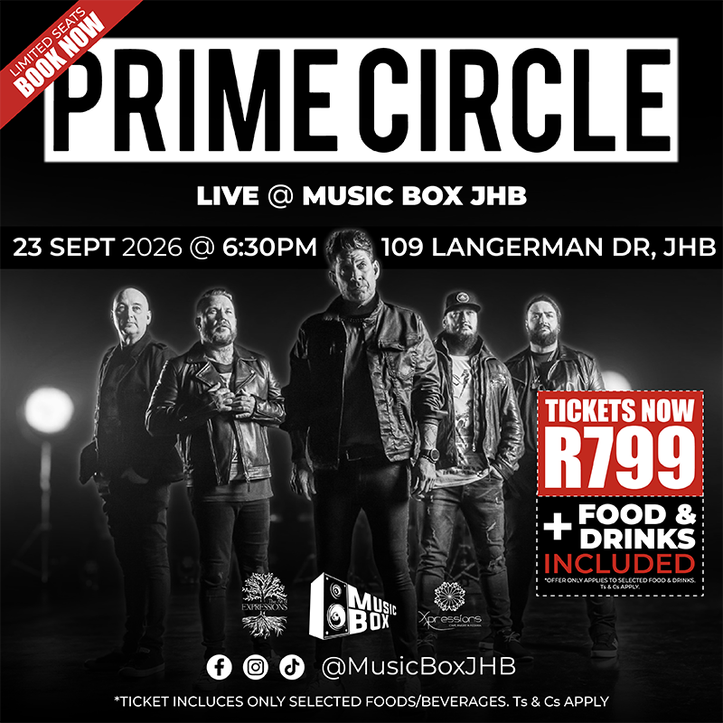 Prime Circle Live @ Music Box JHB