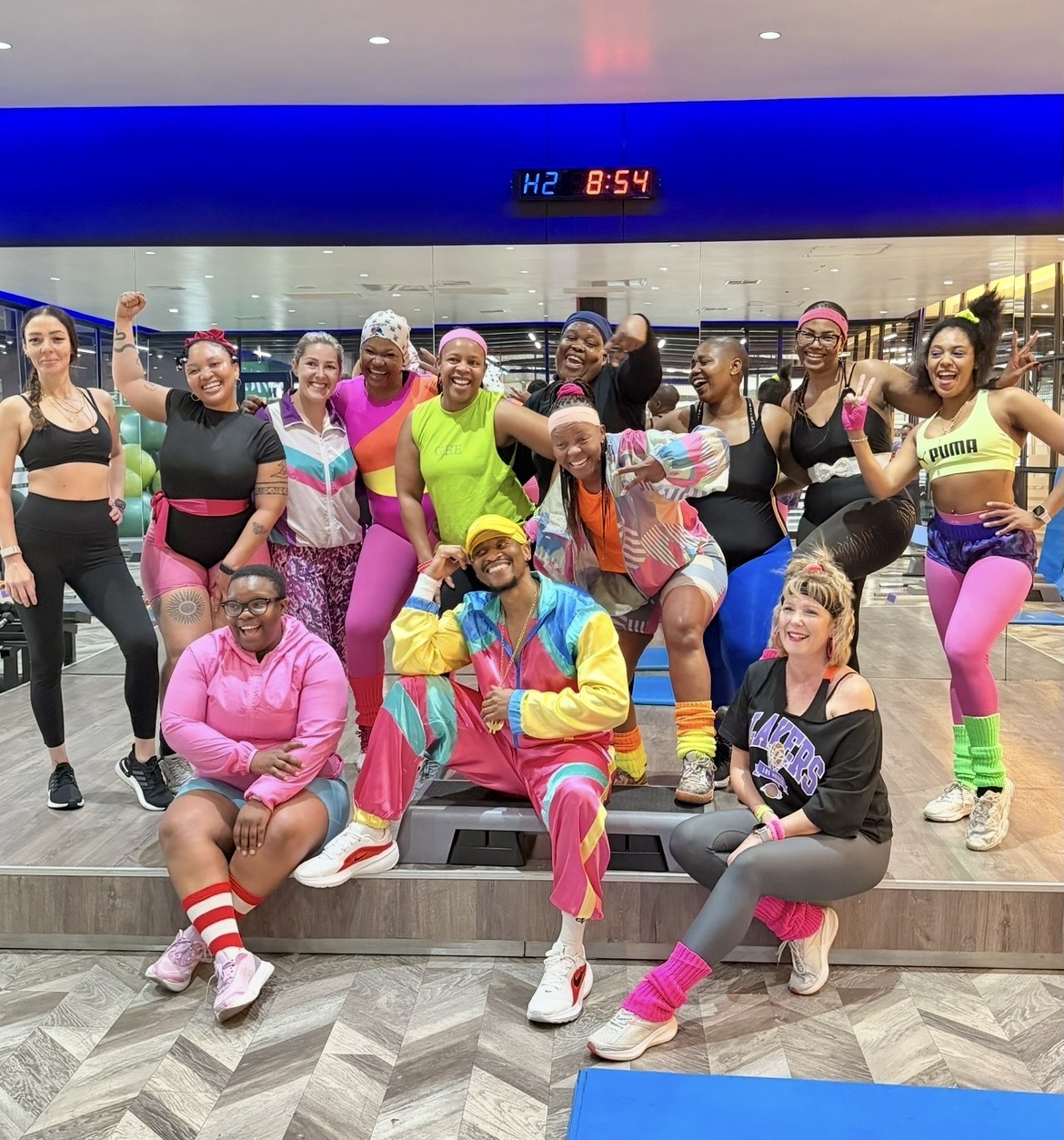 HIP\-HOP STEP AEROBICS WITH TREY  80s THEME