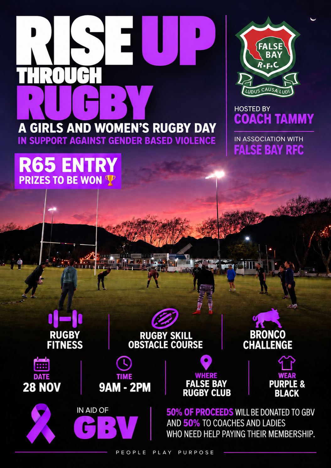 Rise Up Through Rugby - A Girls and Women's Rugby Event in Support Against GBV