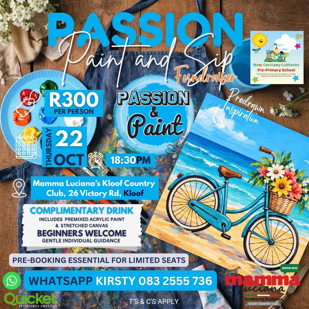 Passion Paint and Sip - Beach Bike Ride - Fundraiser