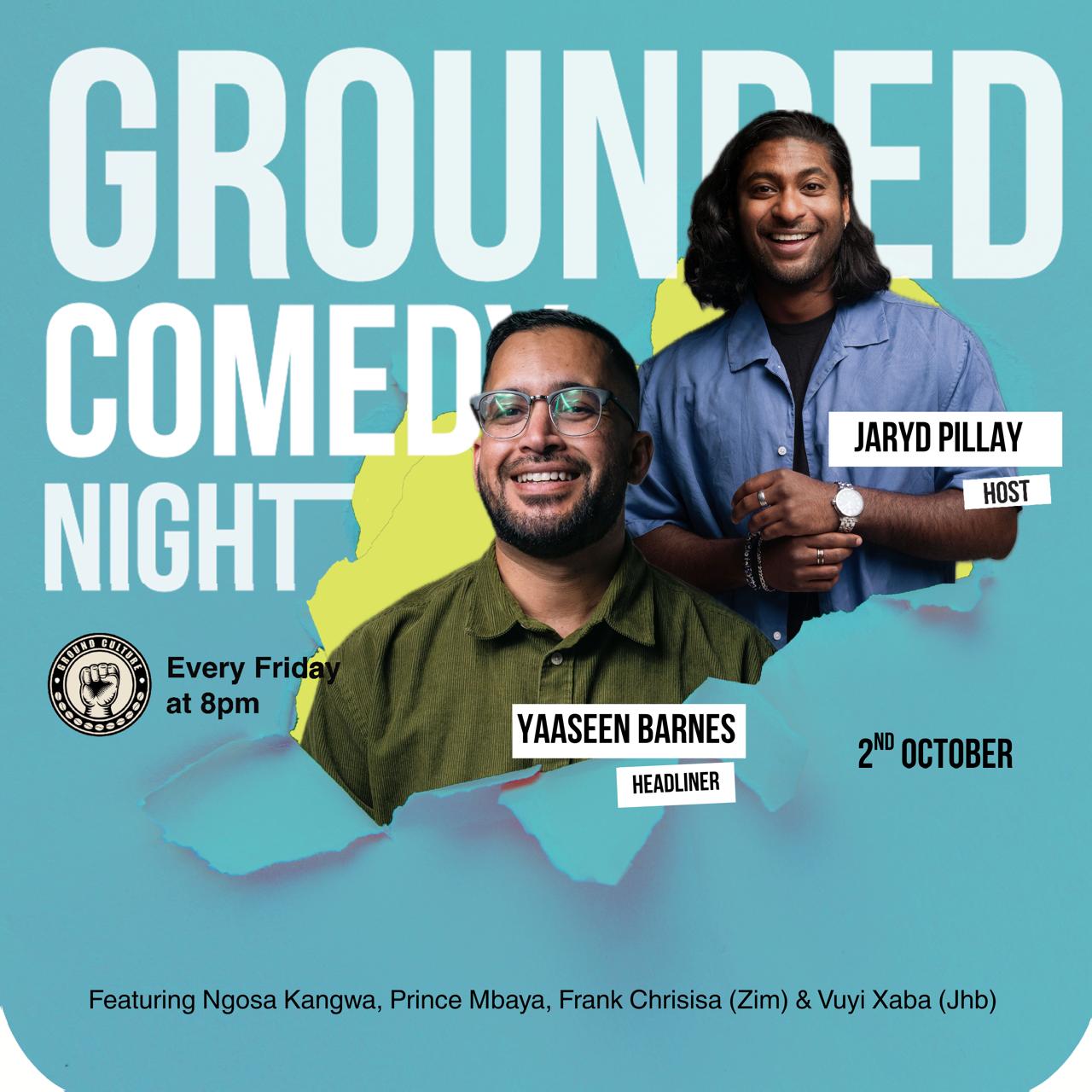Jaryd Pillay Hosts Grounded Comedy Nights