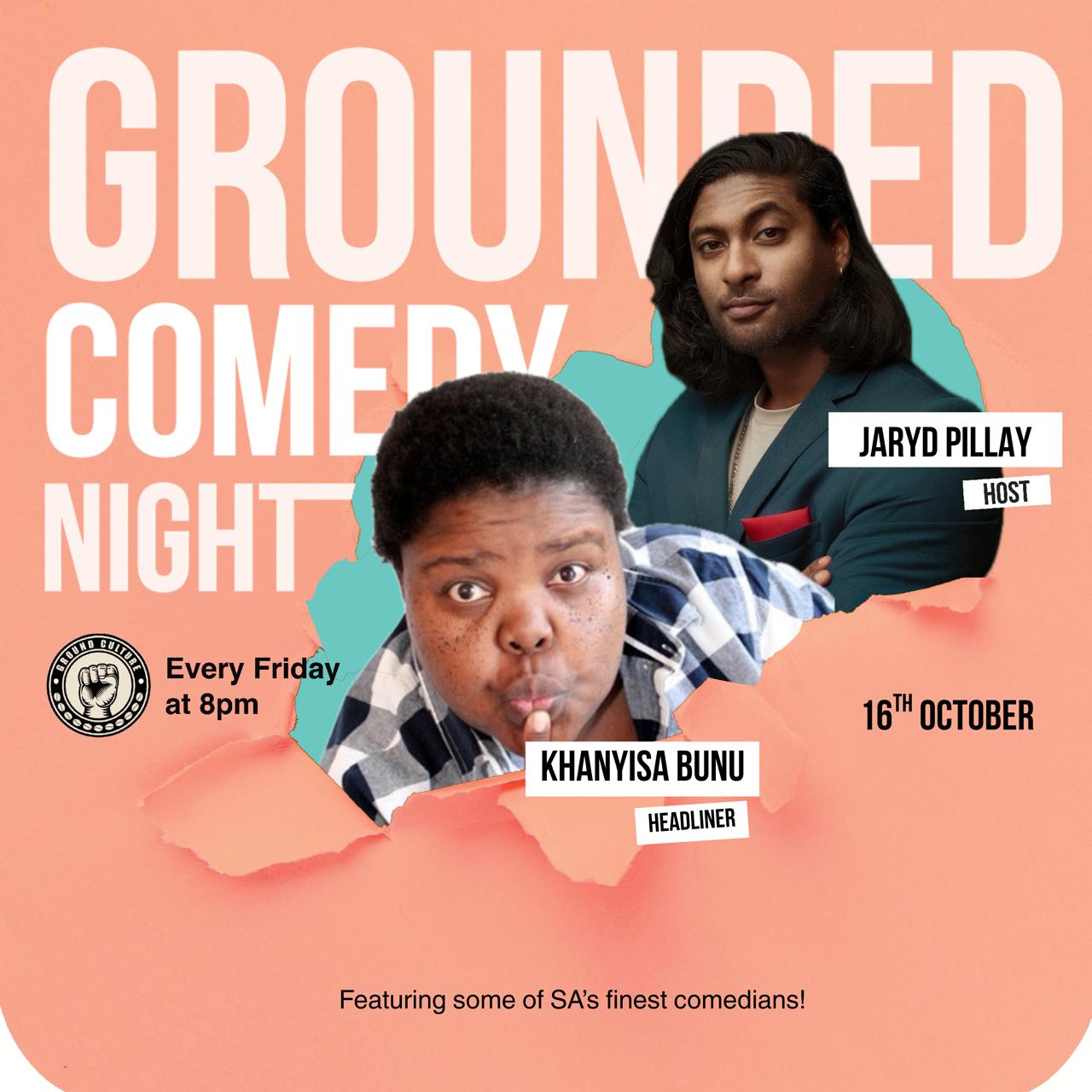 Jaryd Pillay Hosts Grounded Comedy Nights