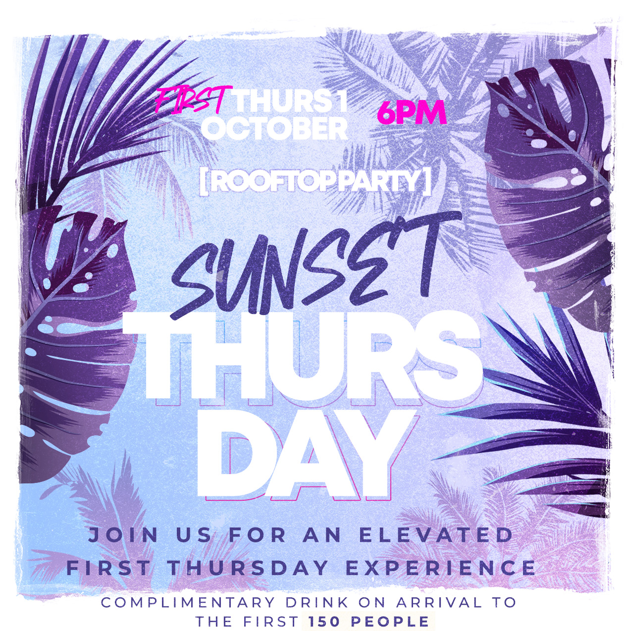 Sunset First Thursdays Rooftop Party