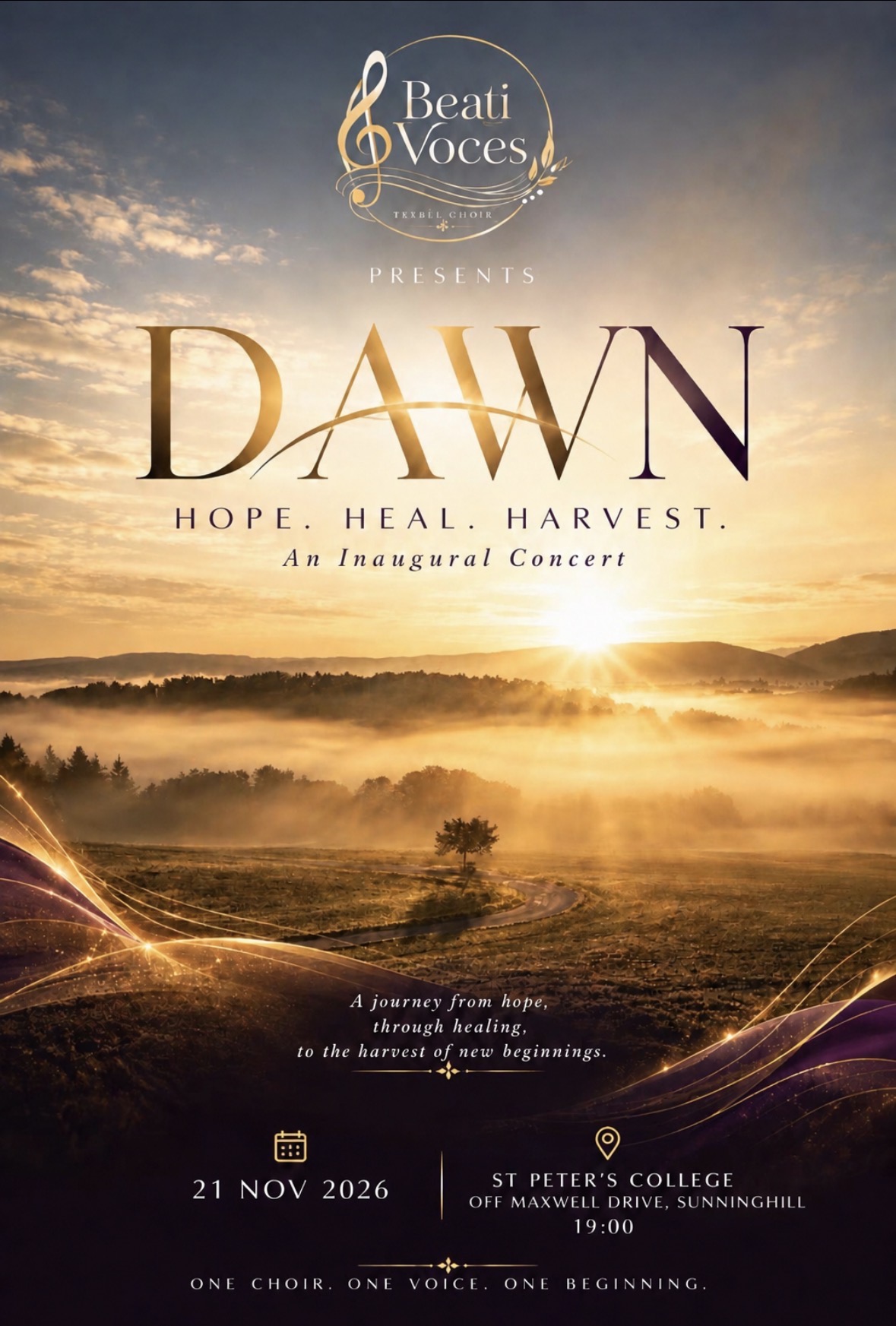 Beati Voces Presents: Dawn - Hope, Heal, Harvest