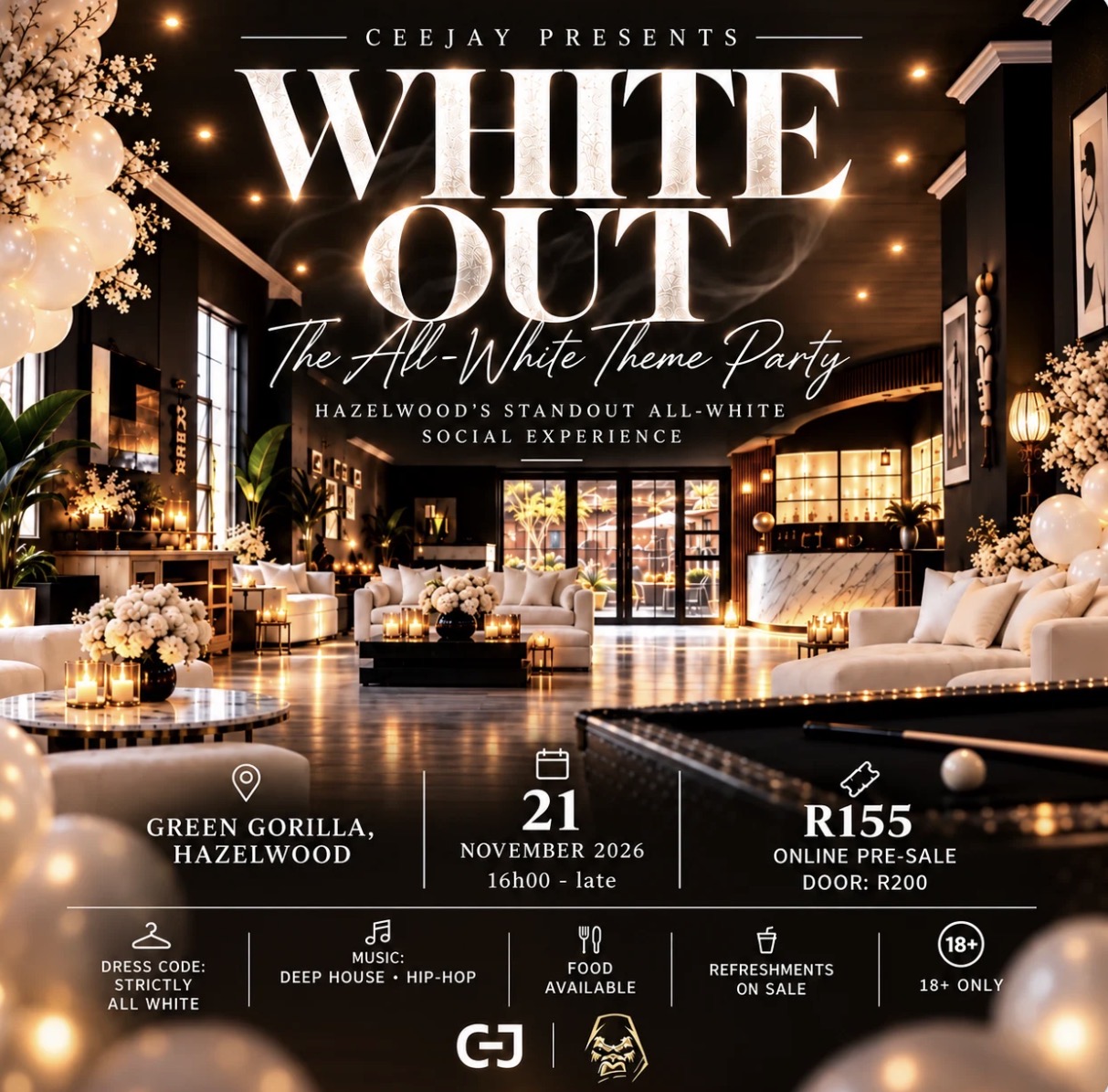 CEEJAY PRESENTS: WHITE OUT