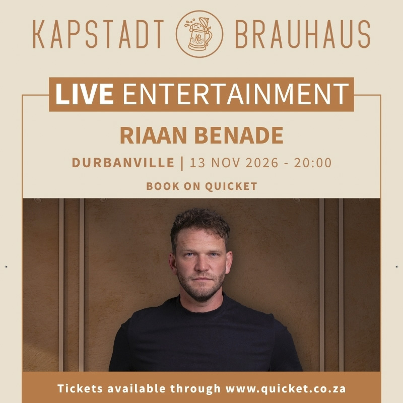 Riaan Benade live by Kapstadt Brauhaus Durbanville