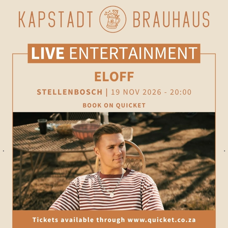 Eloff live by Kapstadt Brauhaus Stellenbosch