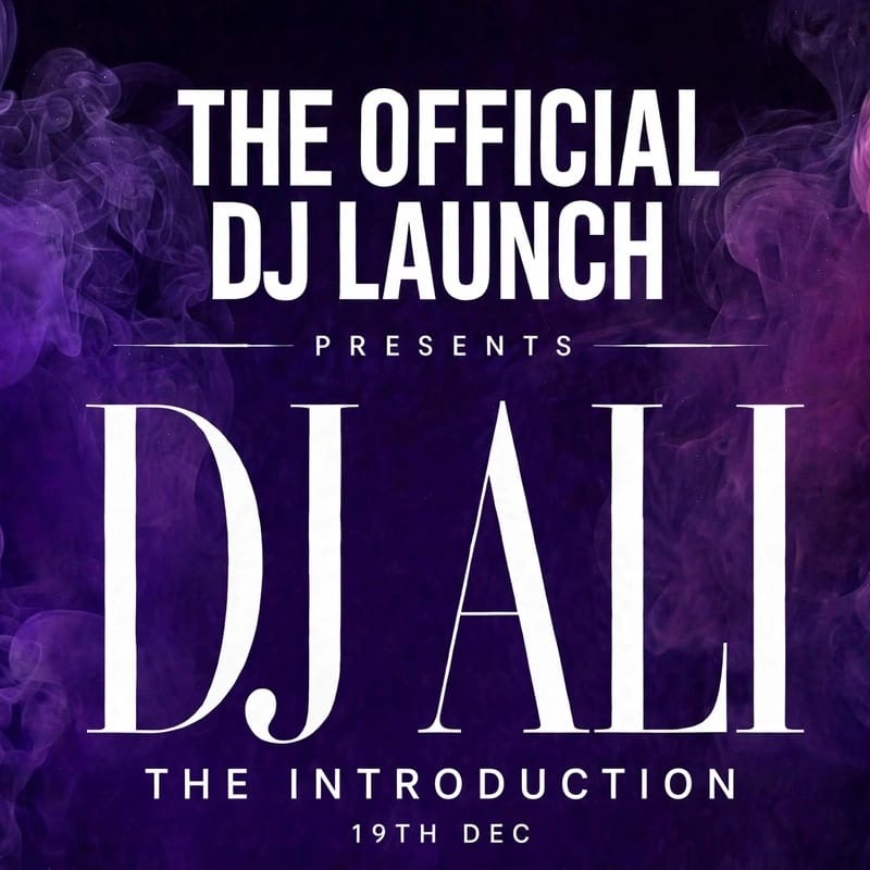 Dj Ali the introduction, the official Dj Launch