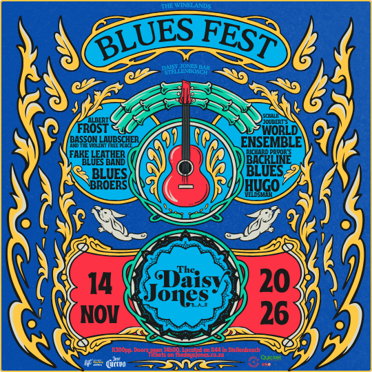 The Winelands Blues Festival 2026 at Daisy Jones, Stellenbosch
