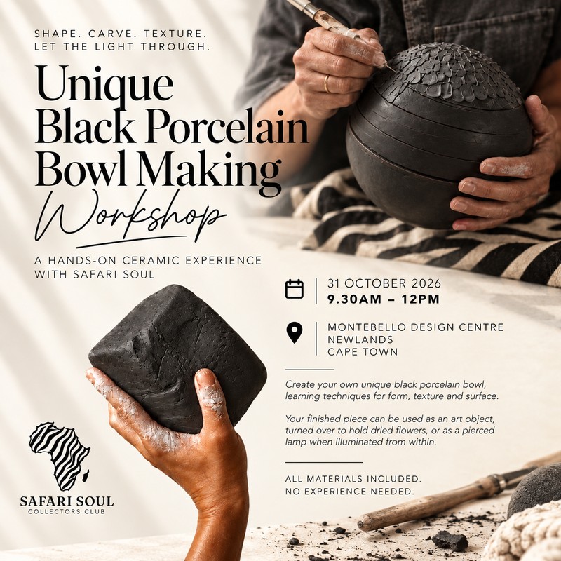 Unique Black Porcelain Bowl  Making Workshop