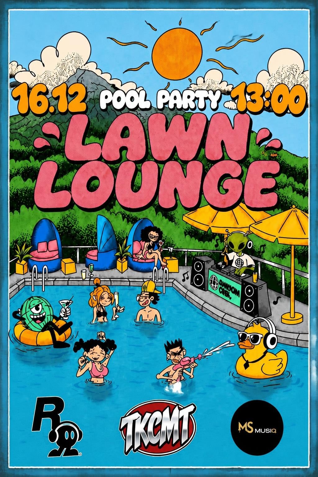 Lawn Lounge Pool Party
