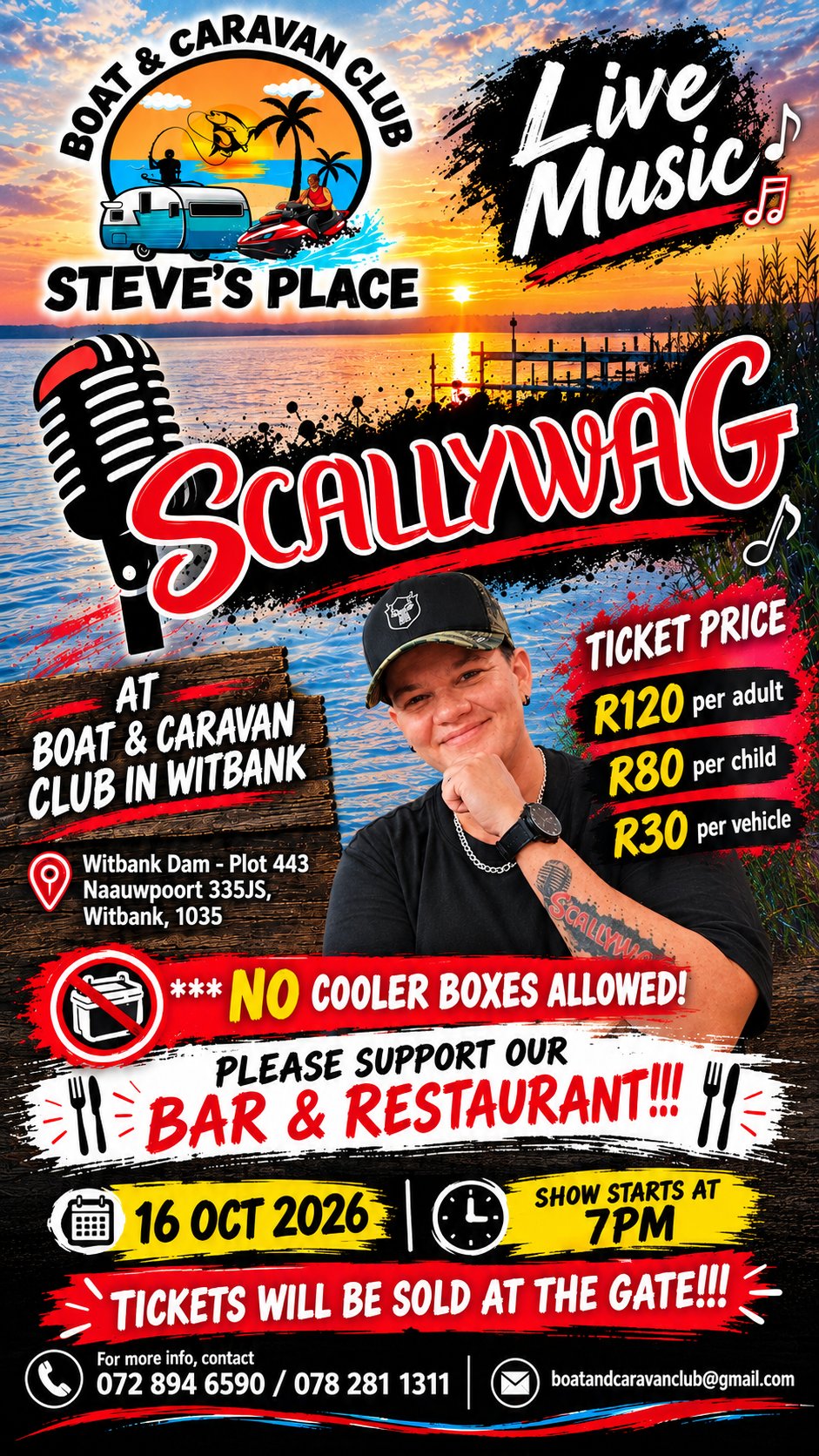 Scallywag @ Boat & Caravan Club in Witbank 16 Oct