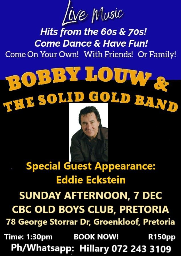 Bobby Louw @ CBC Old Boys Club Pretoria 7 Dec