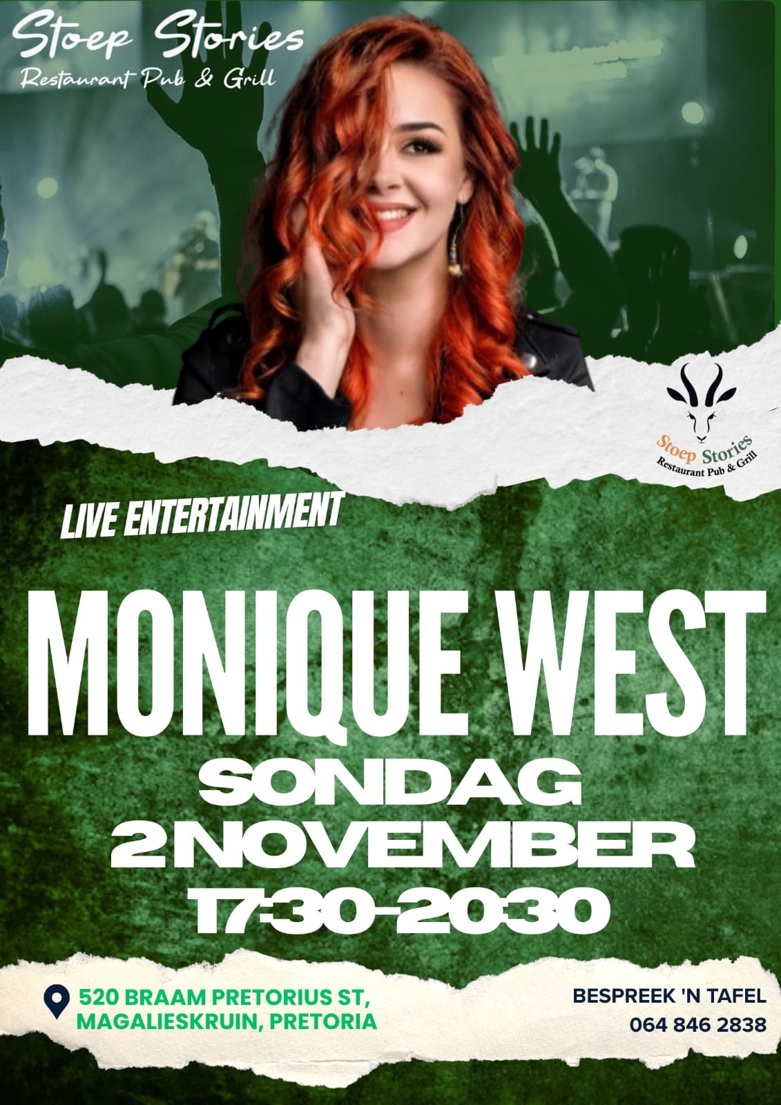 Monique West @ Stoep Stories, Pretoria 2 Nov - Image 2