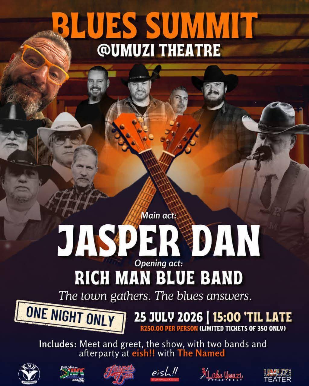 Blues Summit with Jasper Dan @ Umuzi Theatre 25 Jul