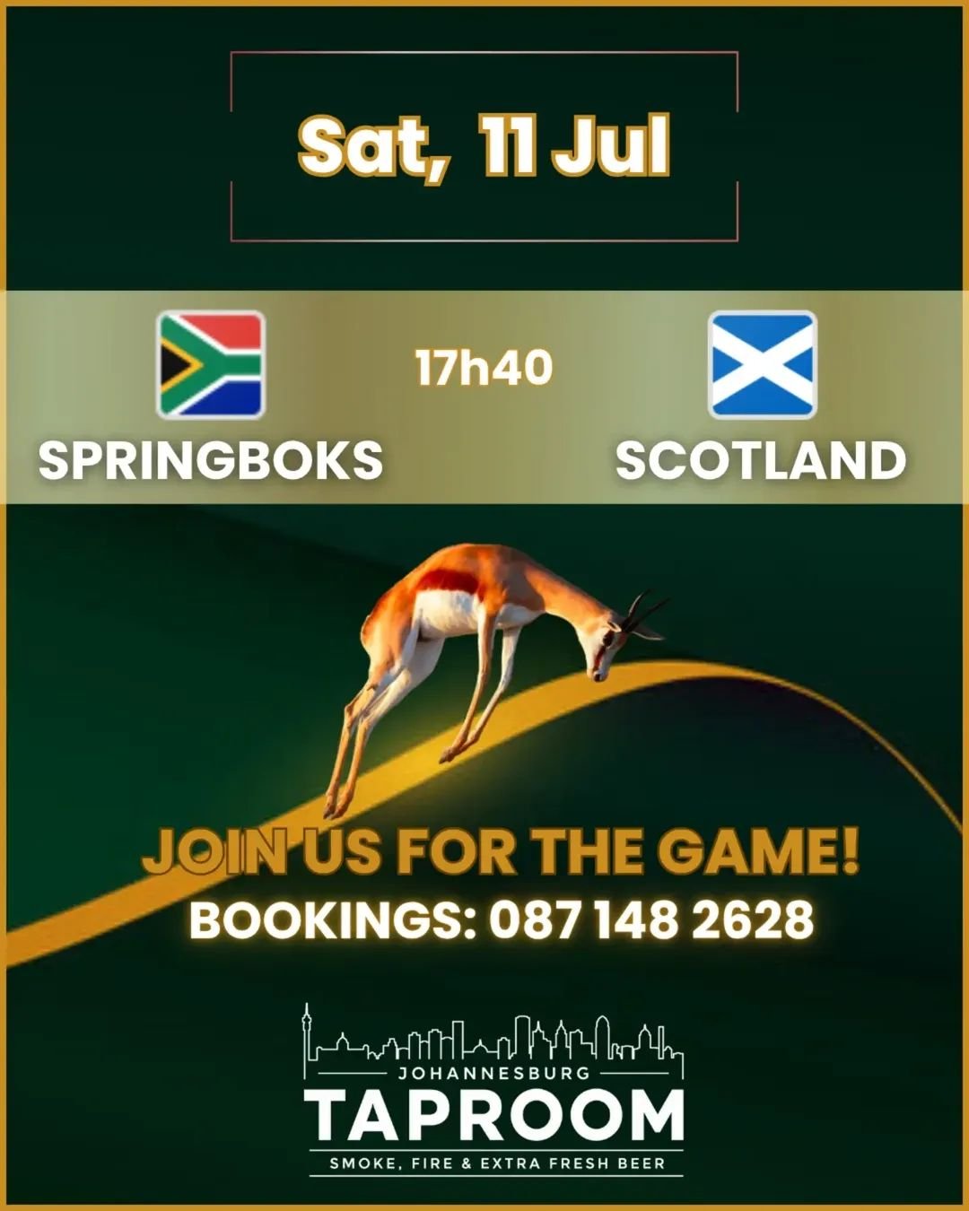 Springboks vs Scotland