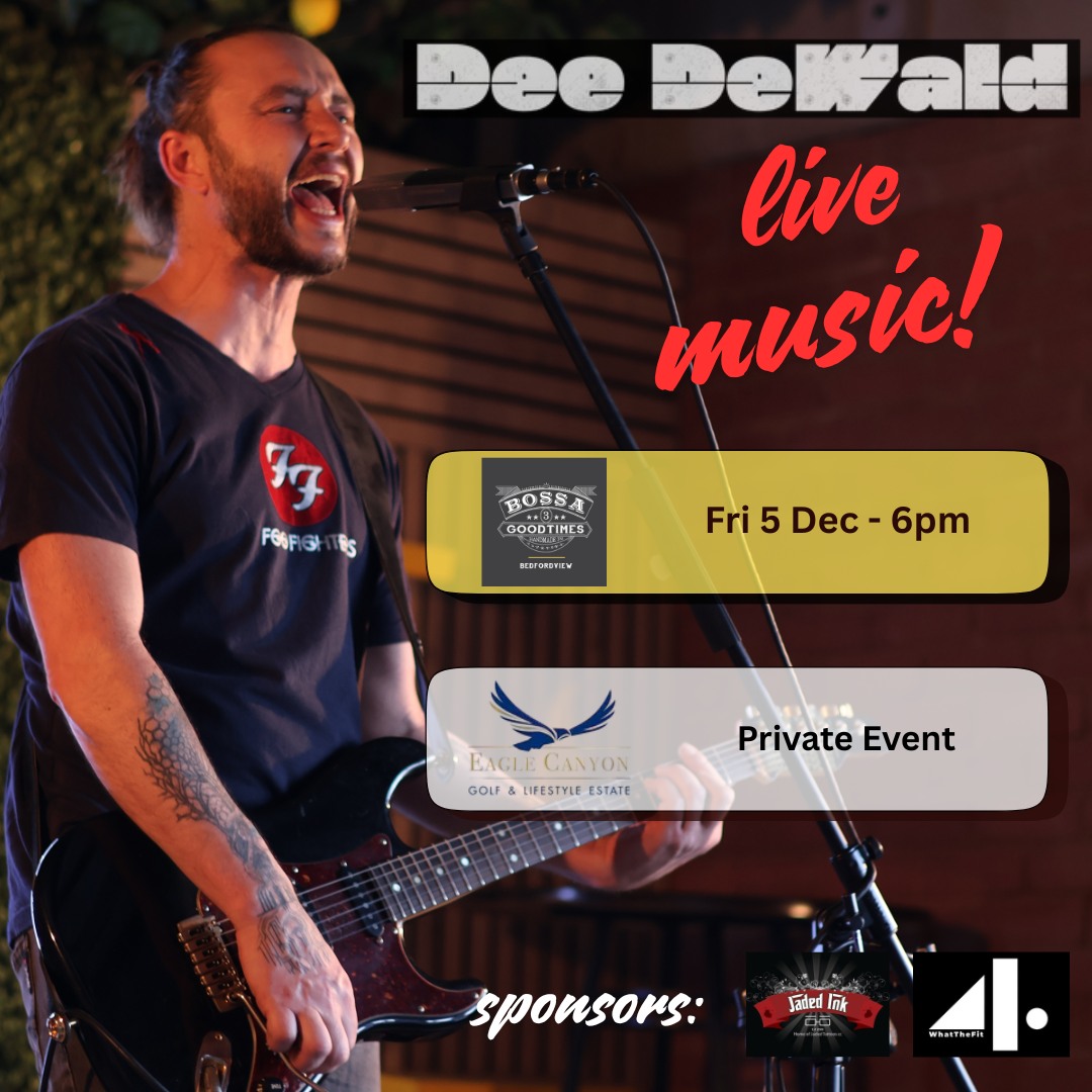 Dee Dewald @ Bossa Bedfordview 5 Dec