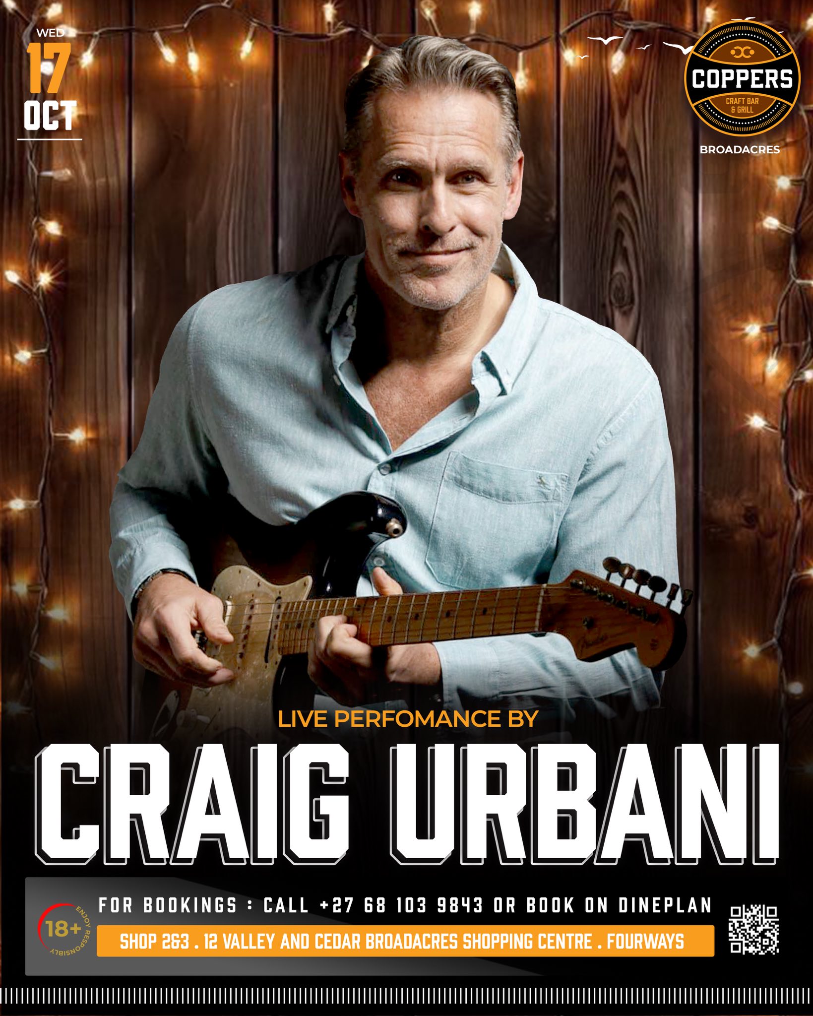 Craig Urbani @ Coppers 17 Oct - Image 1