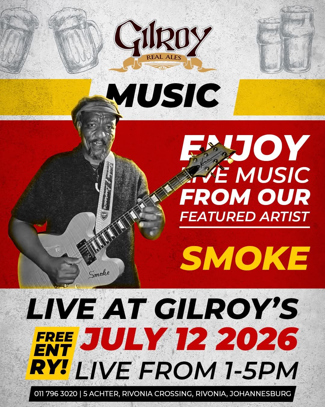 Smoke & Honey @ Gilroy's Brewery (Pty) Ltd · Johannesburg 12 Jul