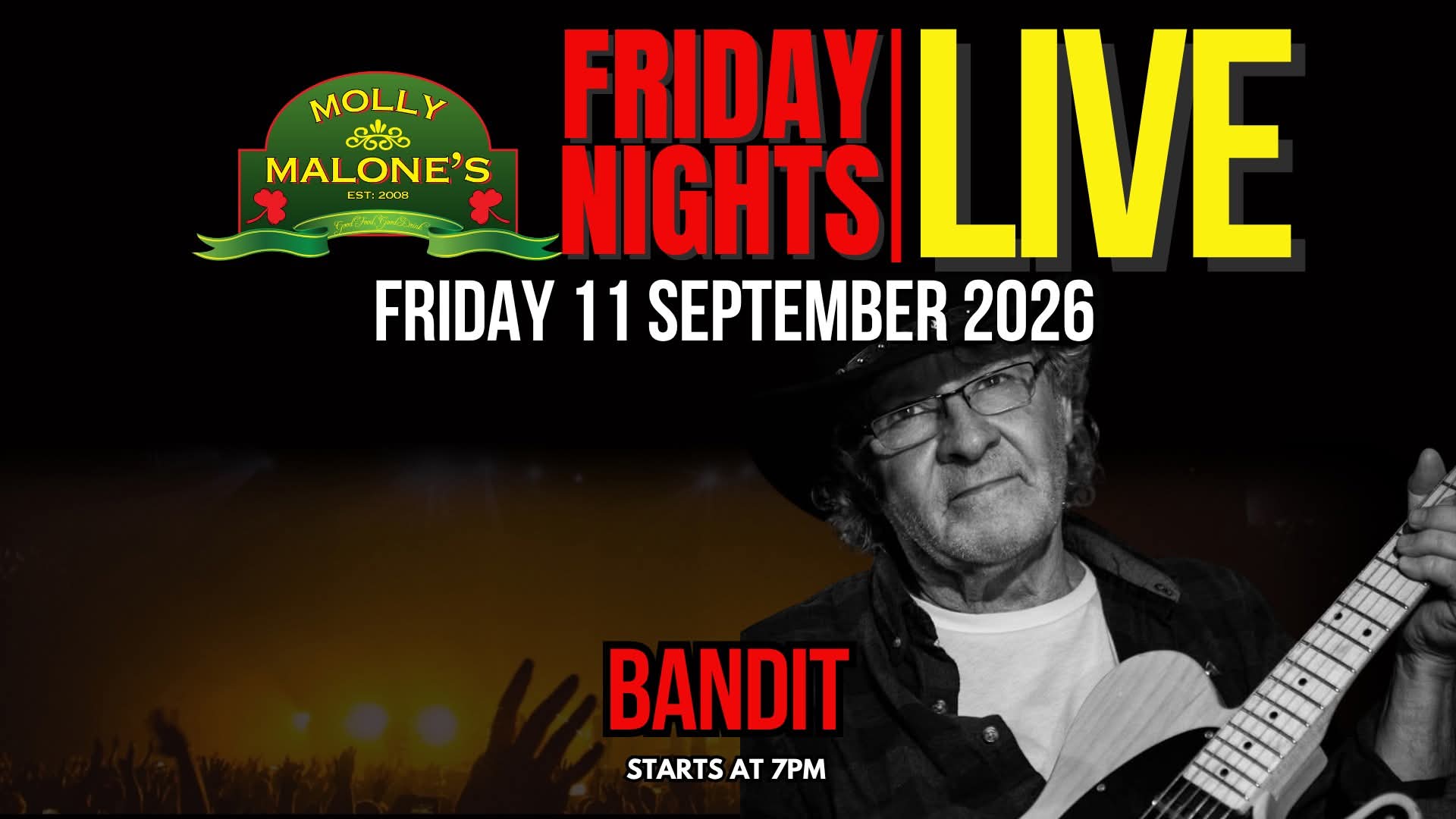 Bandit @ Molly Malone's · Sandton 11 Sep