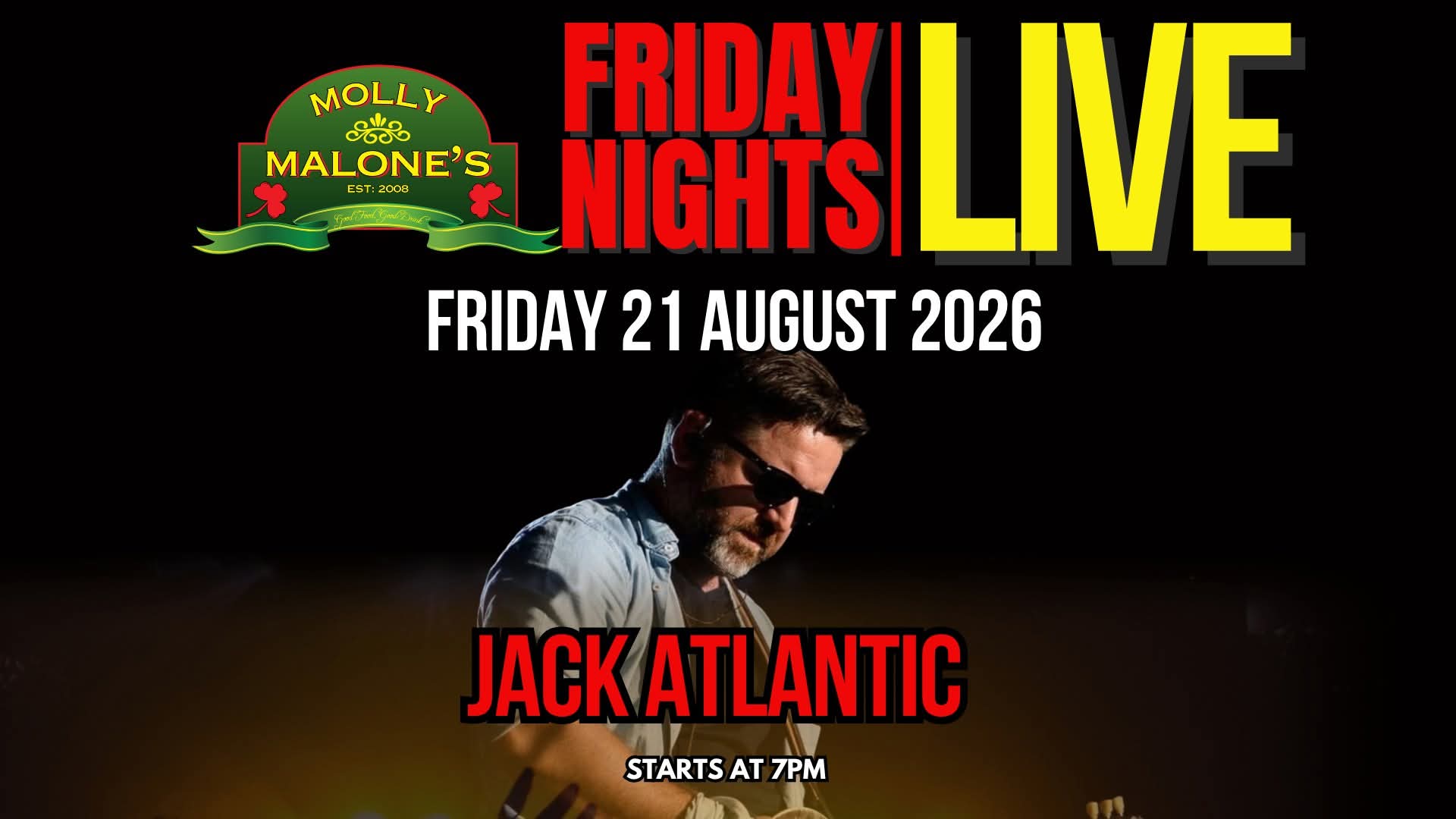 Jack Atlantic @ Molly Malone's · Sandton 21 Aug