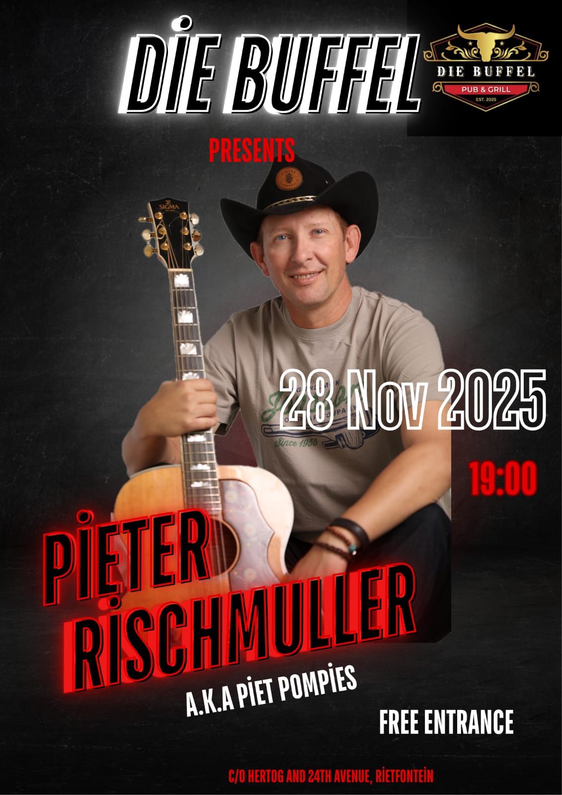 Pieter Rischmuller @ Die Buffel 28 Nov - Image 1