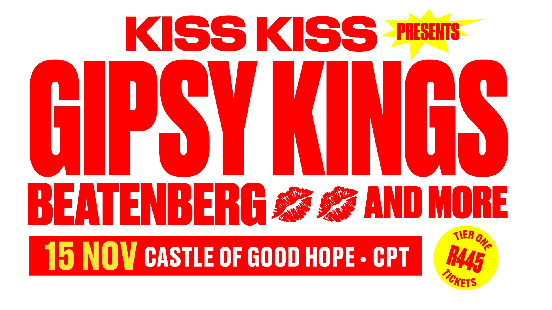 Kiss Kiss Festival with Gypsy Kings at the Castle 15 Nov