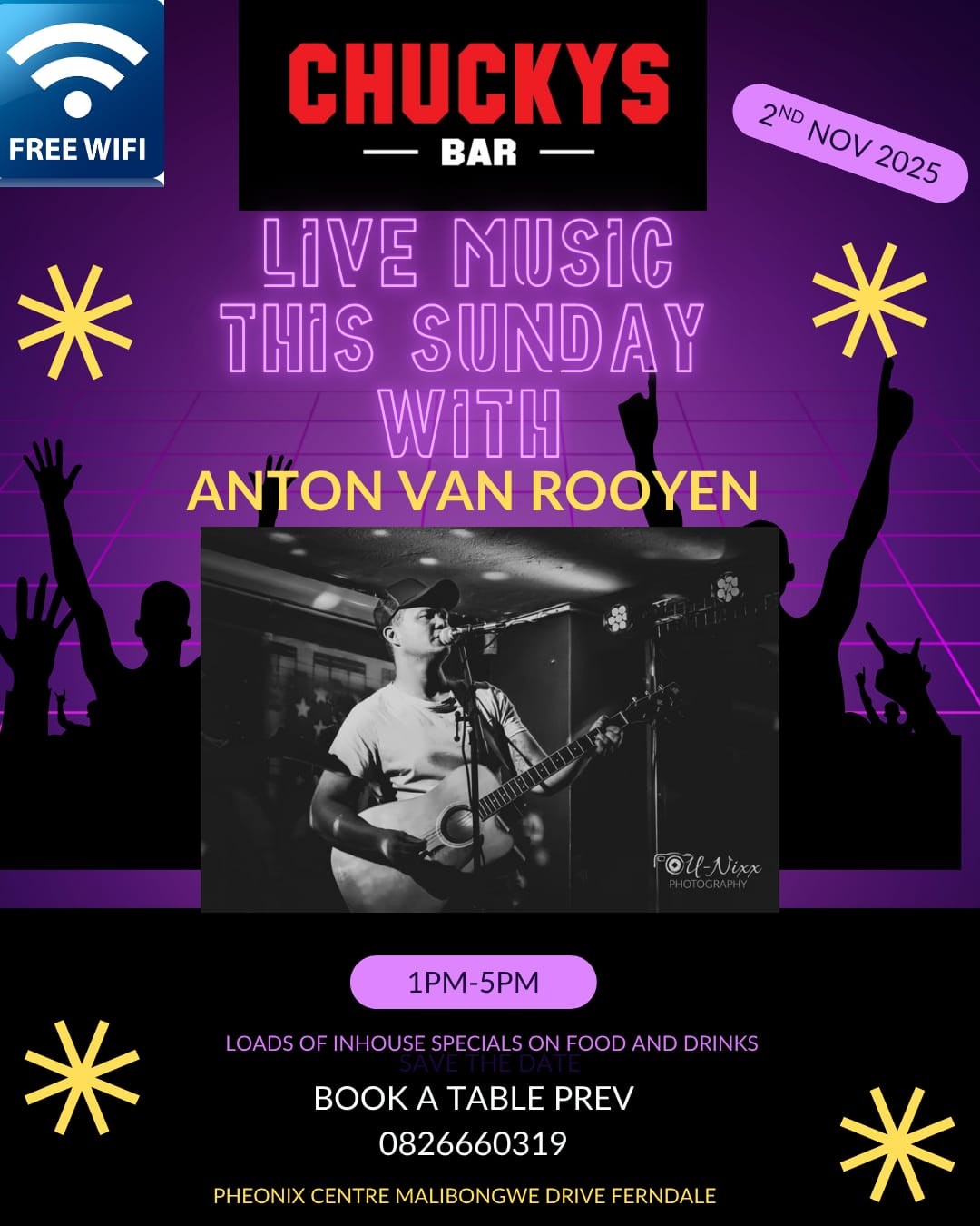 Anton Van Rooyen @ Chucky's Bar 2 Nov
