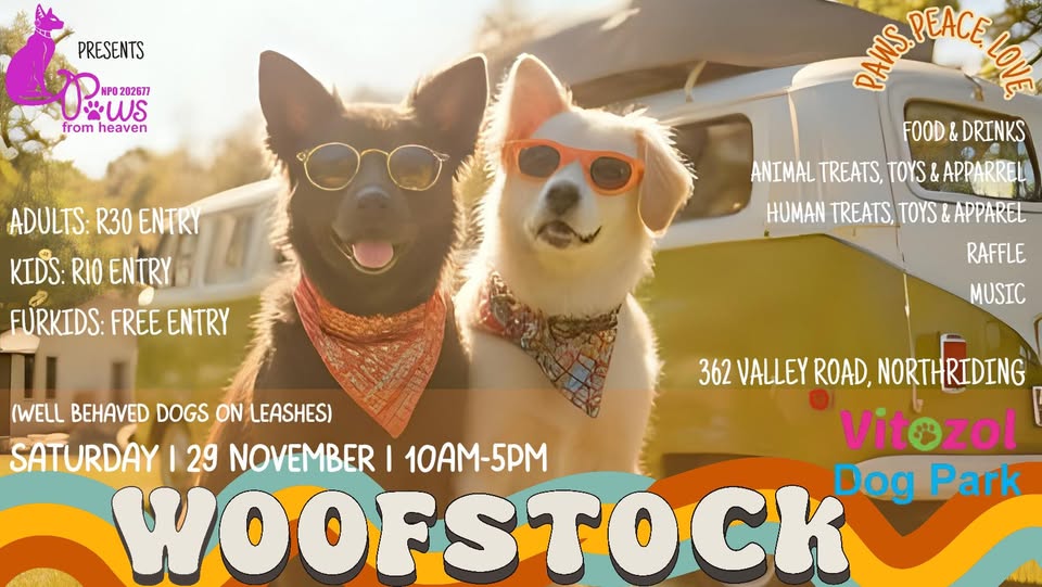 Woofstock November Market @ Vitozol Dog Park, Northriding