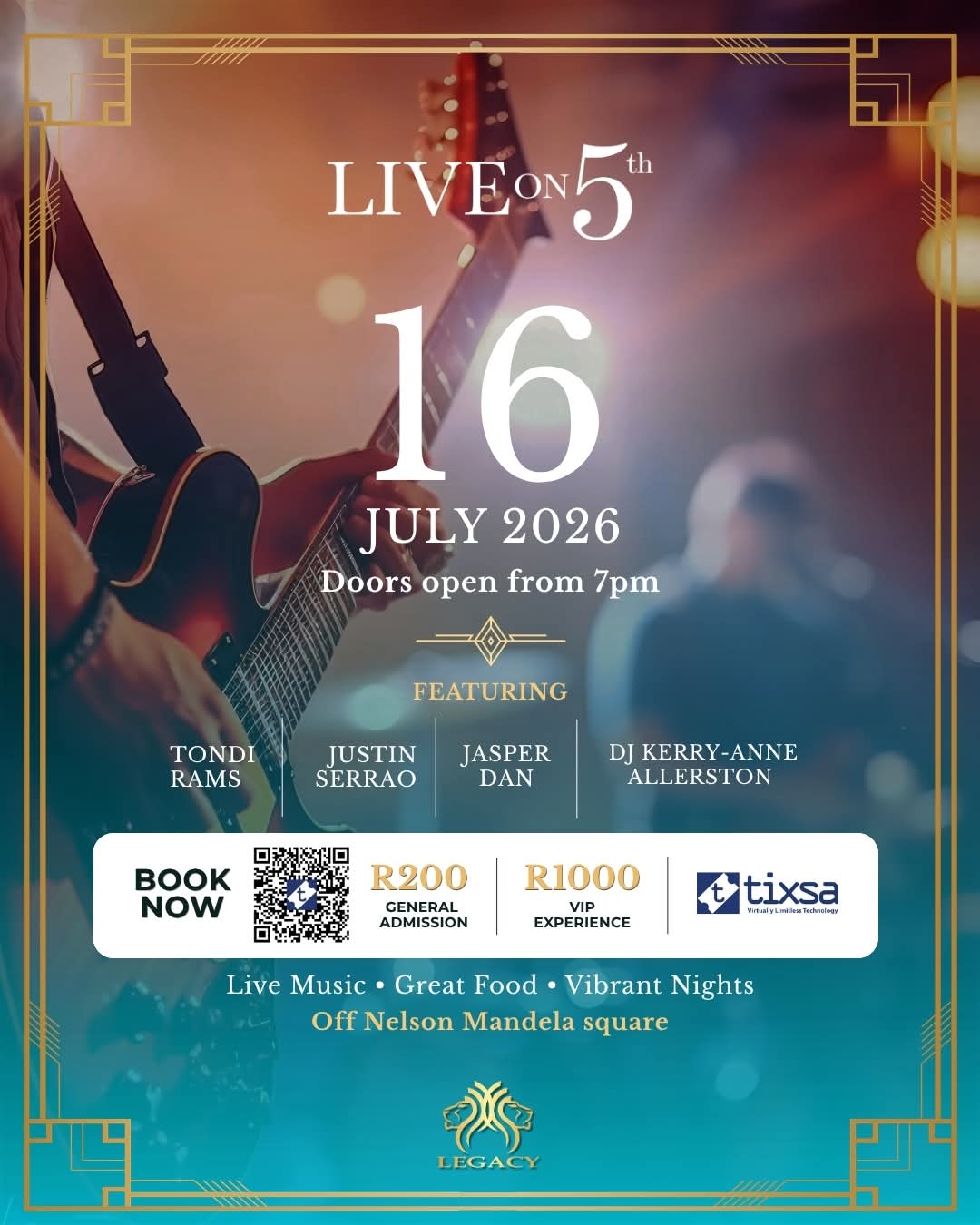 Justin Serrao & Jamie Hendry @ LIVE on 5th, Sandton 16 Jul - Image 2
