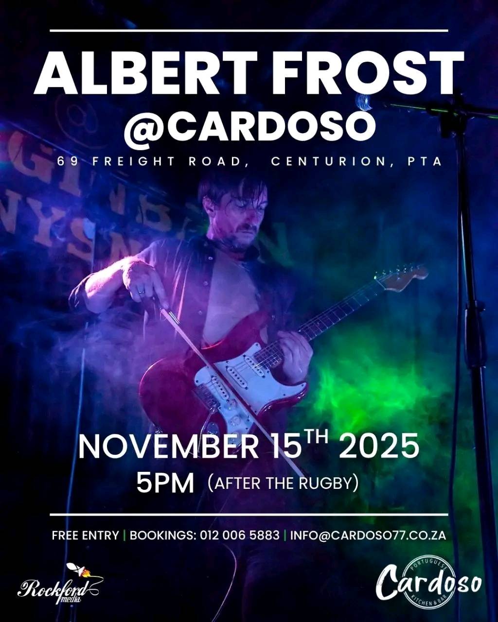 Albert Frost @ Cardosa Cemturion 15 Nov - Image 1