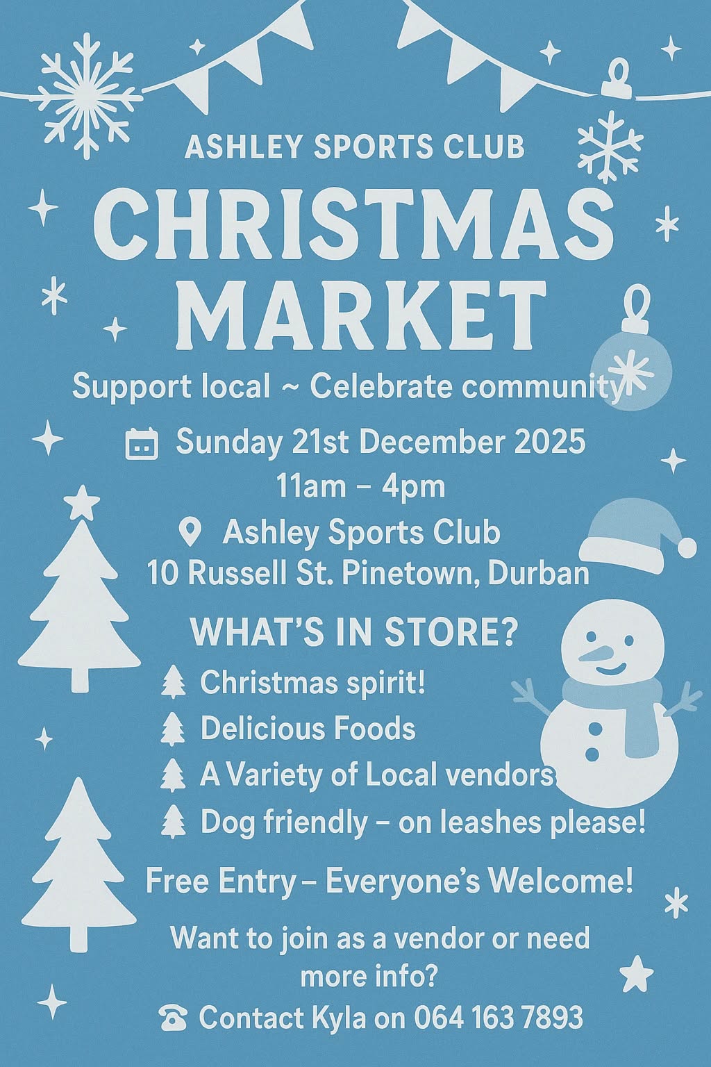 Ashley Sports Club Monthly Market - Image 1