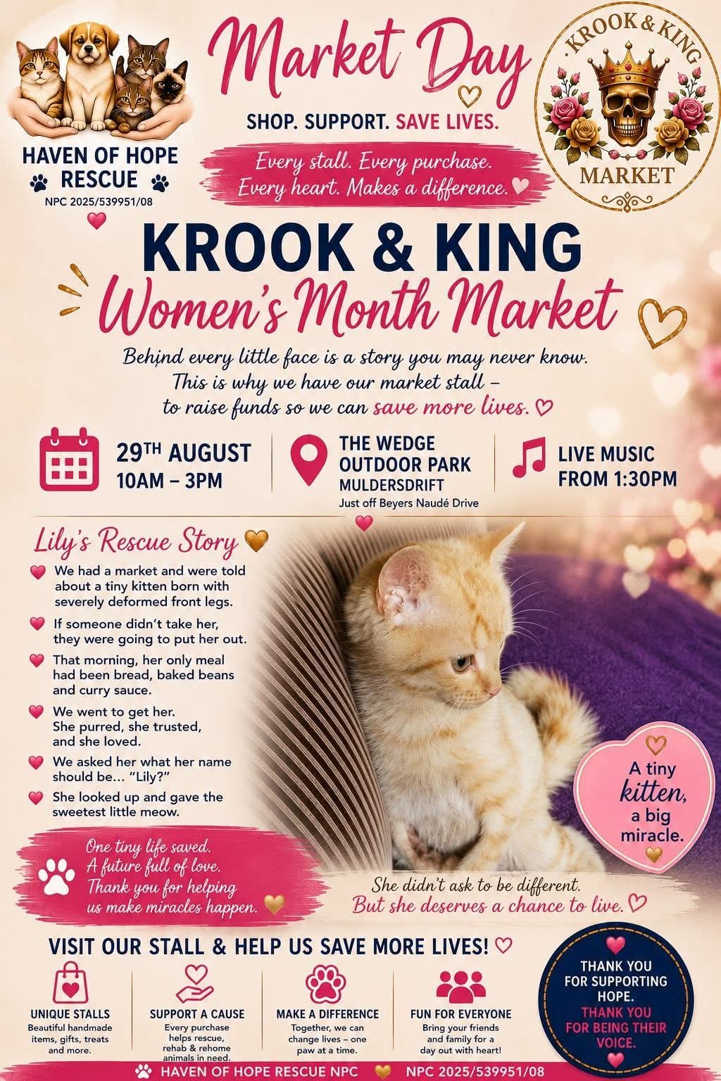 Krook & King Women's Month Market