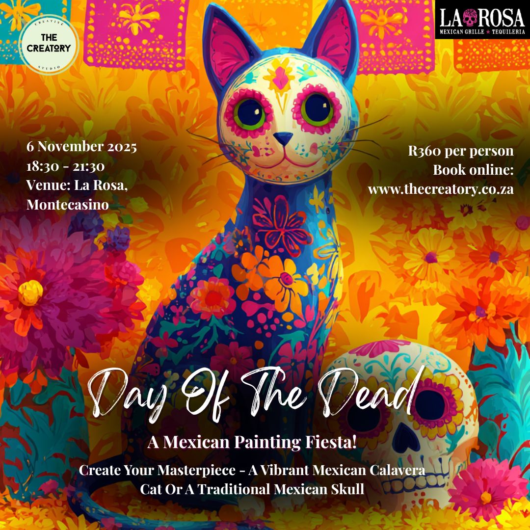 Day Of The Dead, Mexican Painting Fiesta: 6 November 2025 - La Rosa Montecasino - Image 1