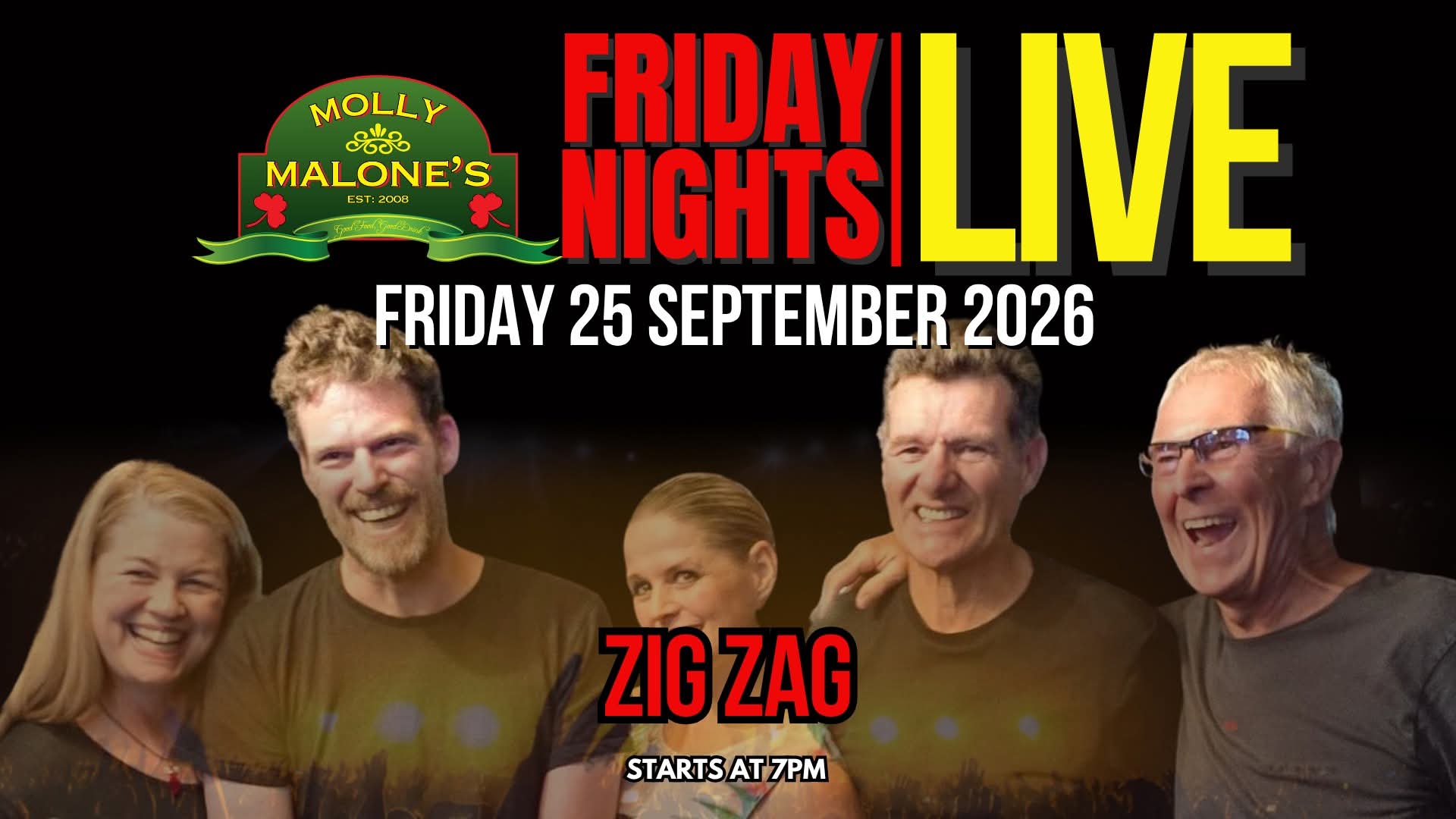 Zig Zag @ Molly Malone's · Sandton 25 Sep