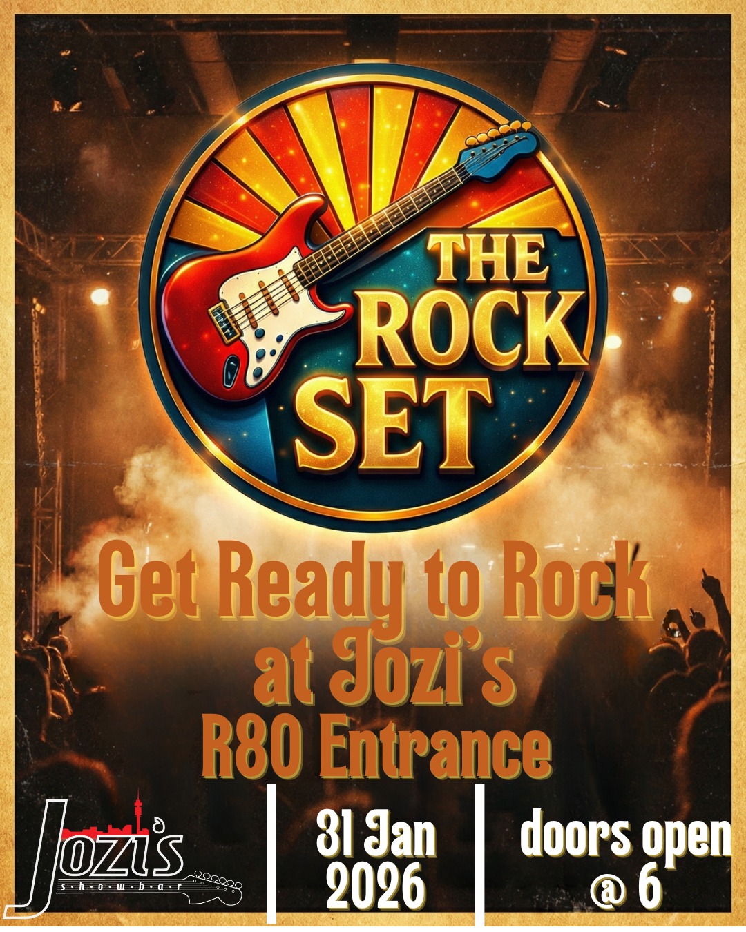 The Rock Set LIVE at Jozi's!  31 Jan