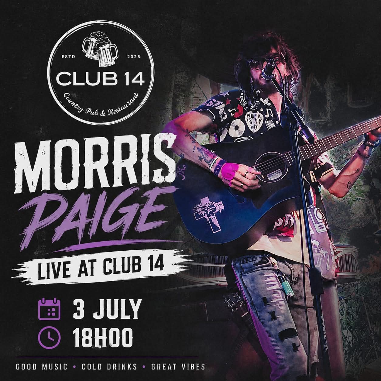 Morris Paige @ Club 14 Country Pub & Restaurant 3 Jul