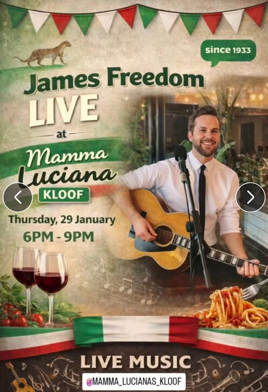 James Freedom @ Mamma Luciana's Glenashley 29 Jan
