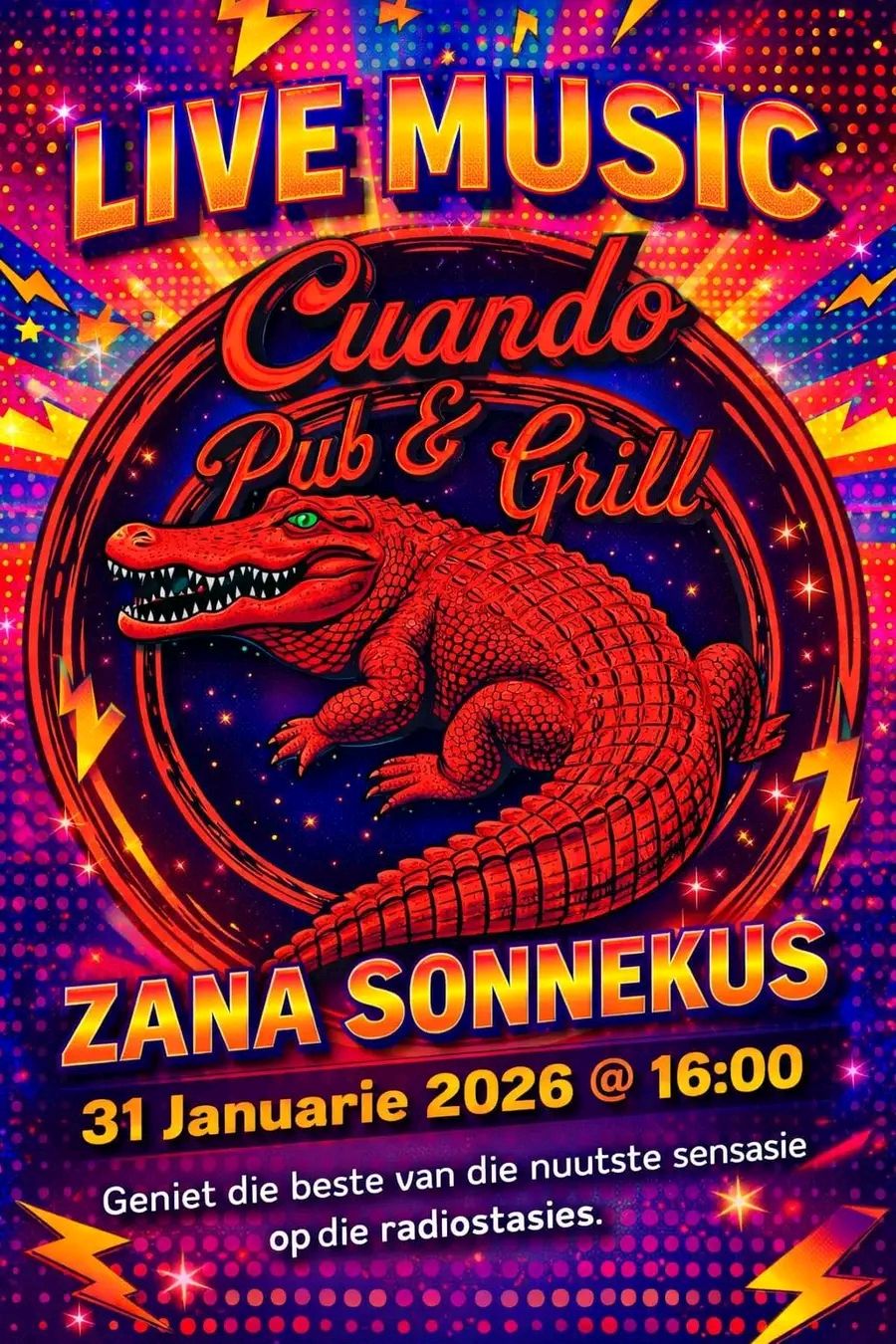Zana Sonnekus @ Cuando Pub 31 Jan